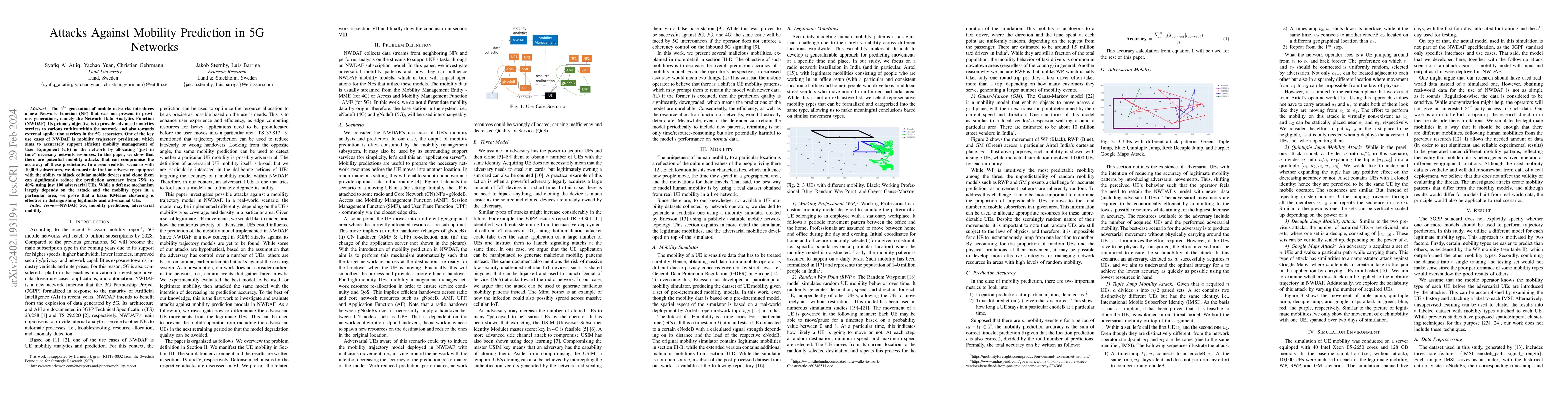Thumbnail for Attacks Against Mobility Prediction in 5G Networks