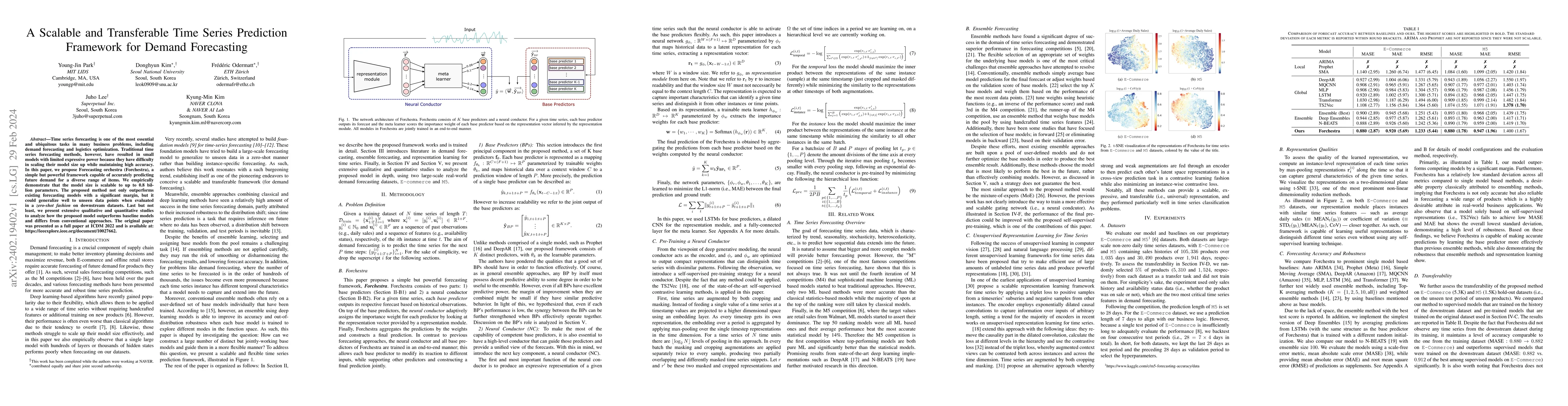 Thumbnail for A Scalable and Transferable Time Series Prediction Framework for Demand
  Forecasting