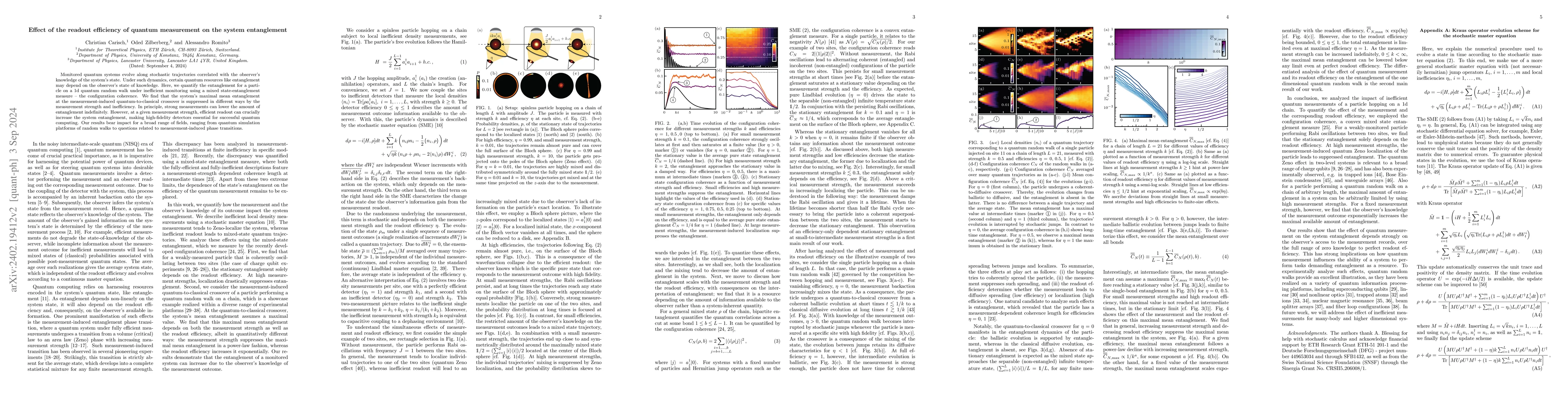 Thumbnail for Does the system entanglement care about the readout efficiency of
  quantum measurement?