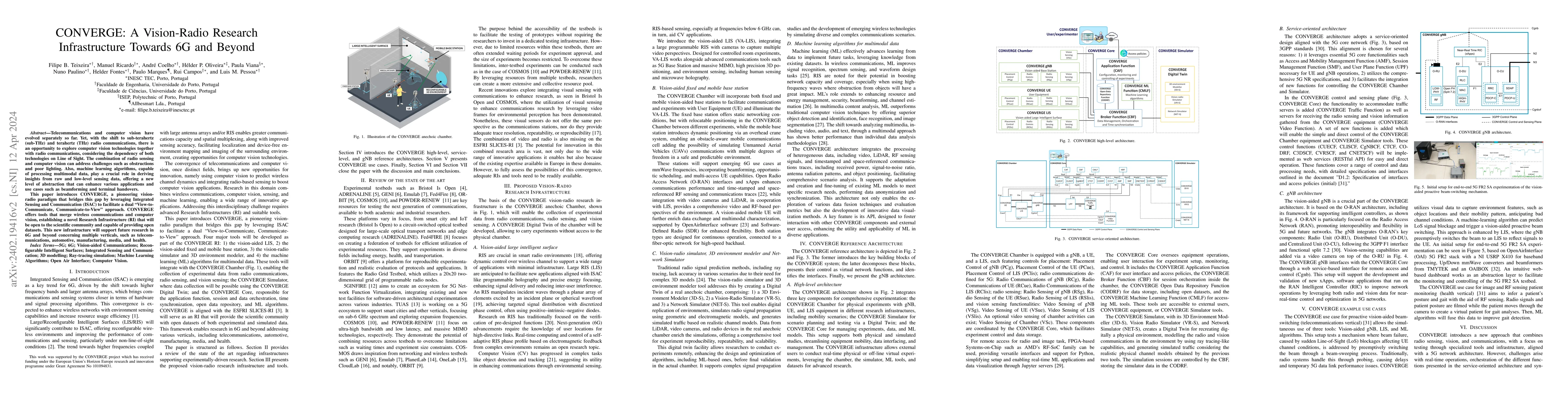 Thumbnail for Vision-Radio Experimental Infrastructure Architecture Towards 6G