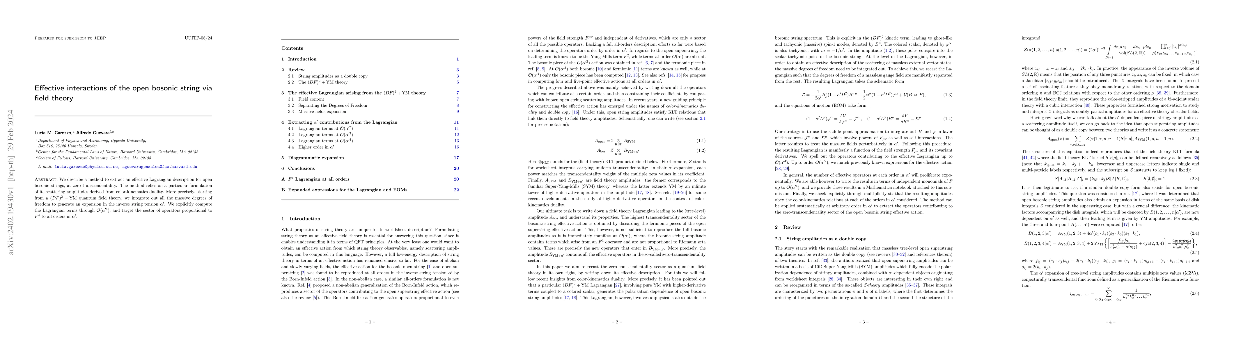 Thumbnail for Effective interactions of the open bosonic string via field theory