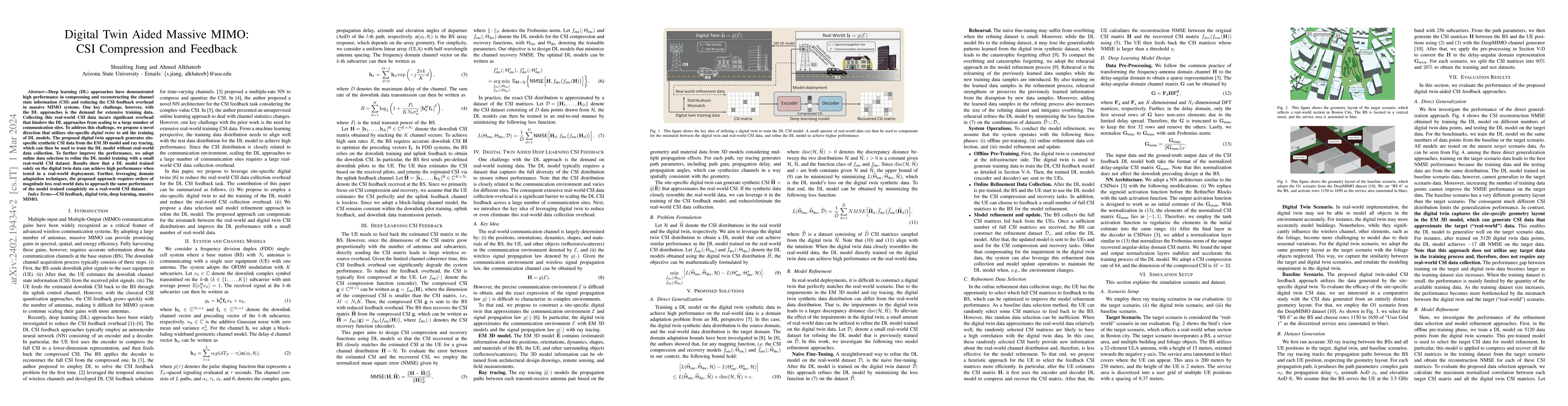 Thumbnail for Digital Twin Aided Massive MIMO: CSI Compression and Feedback