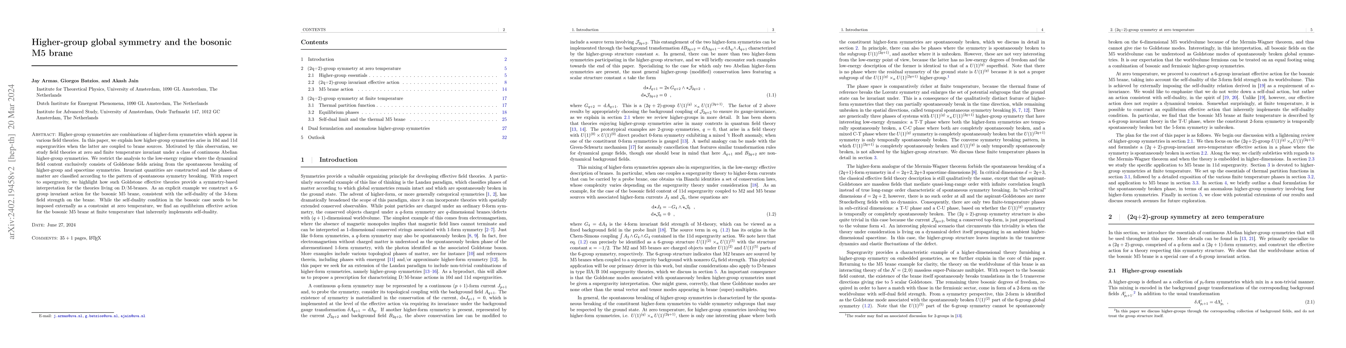 Thumbnail for Higher-group global symmetry and the bosonic M5 brane