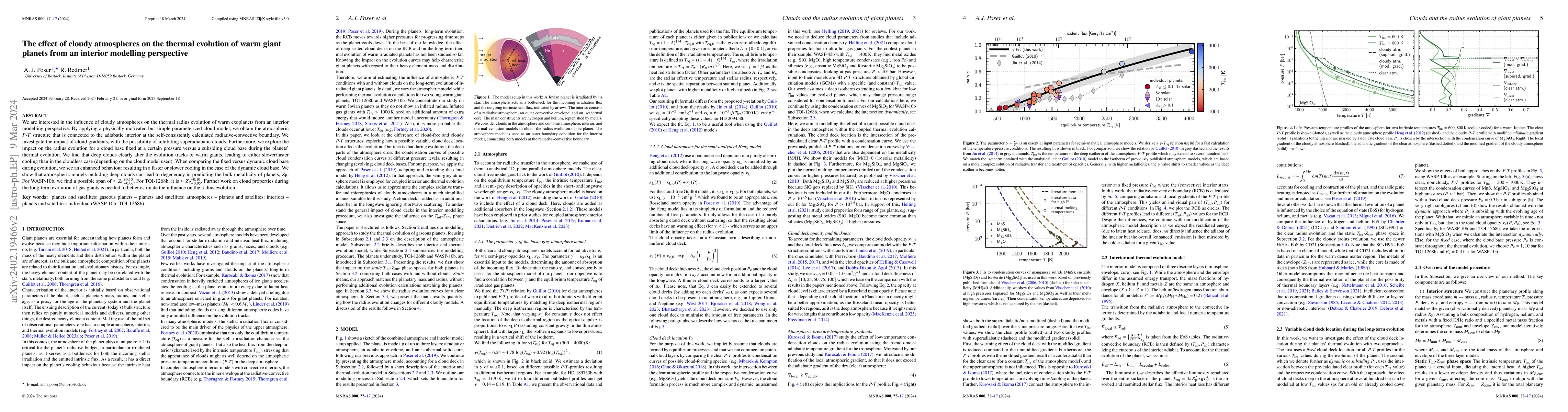 Thumbnail for The effect of cloudy atmospheres on the thermal evolution of warm giant
  planets from an interior modelling perspective