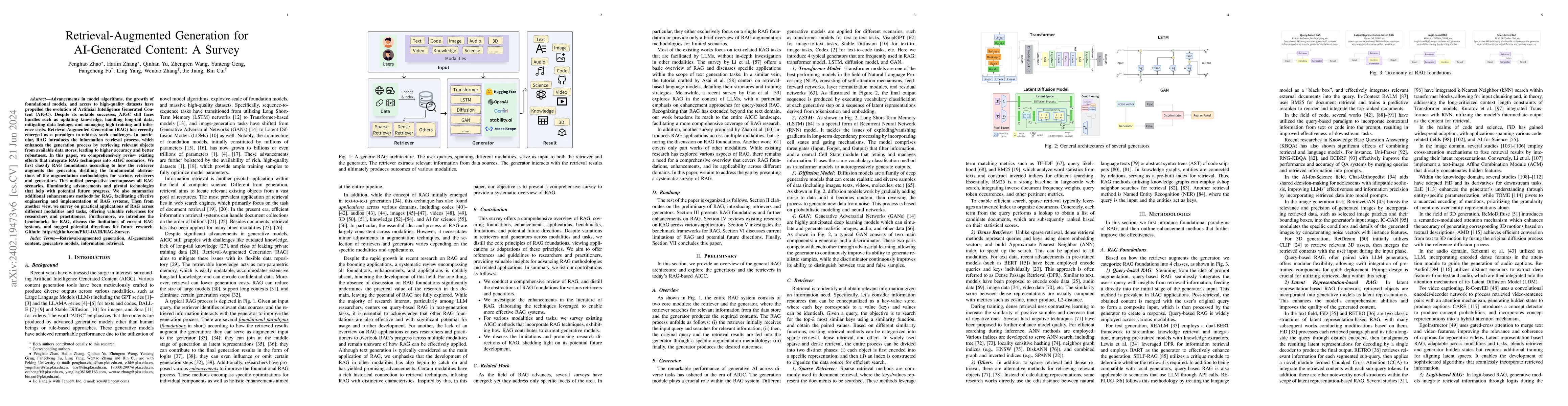 Thumbnail for Retrieval-Augmented Generation for AI-Generated Content: A Survey