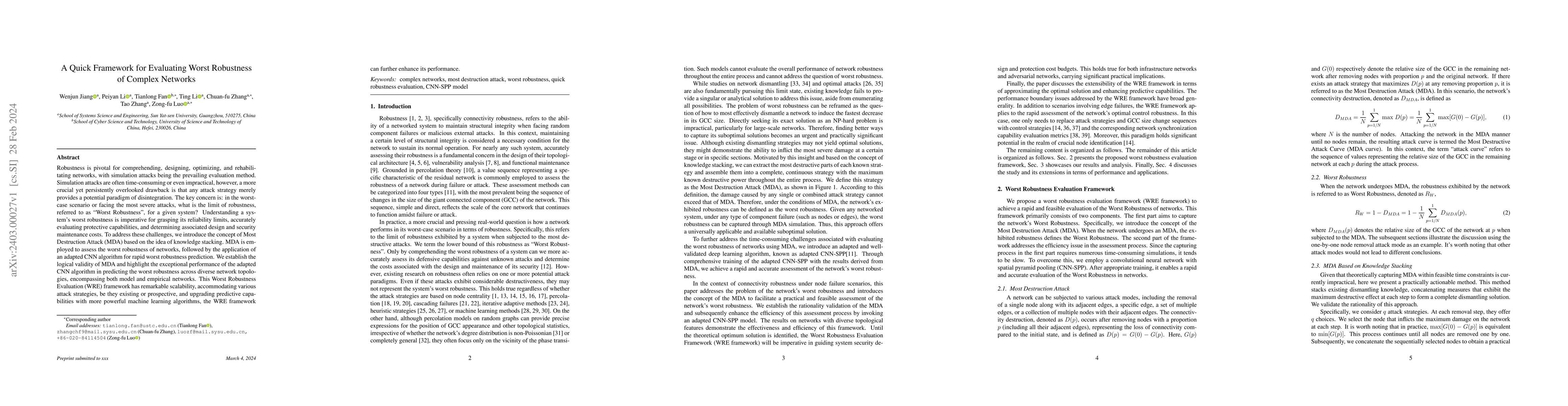 Thumbnail for A Quick Framework for Evaluating Worst Robustness of Complex Networks