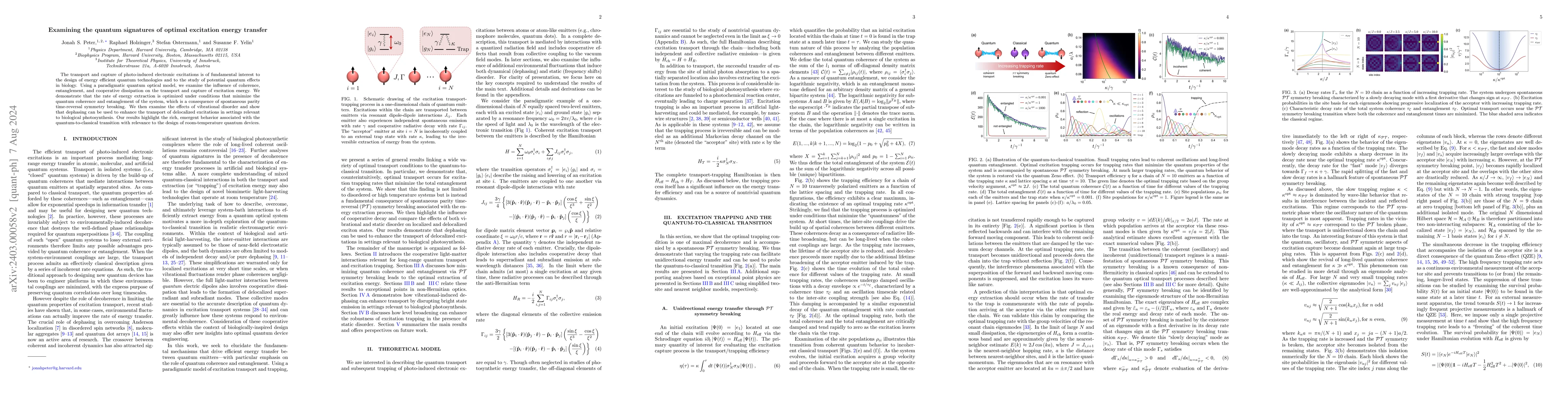Thumbnail for Examining the quantum signatures of optimal excitation energy transfer
