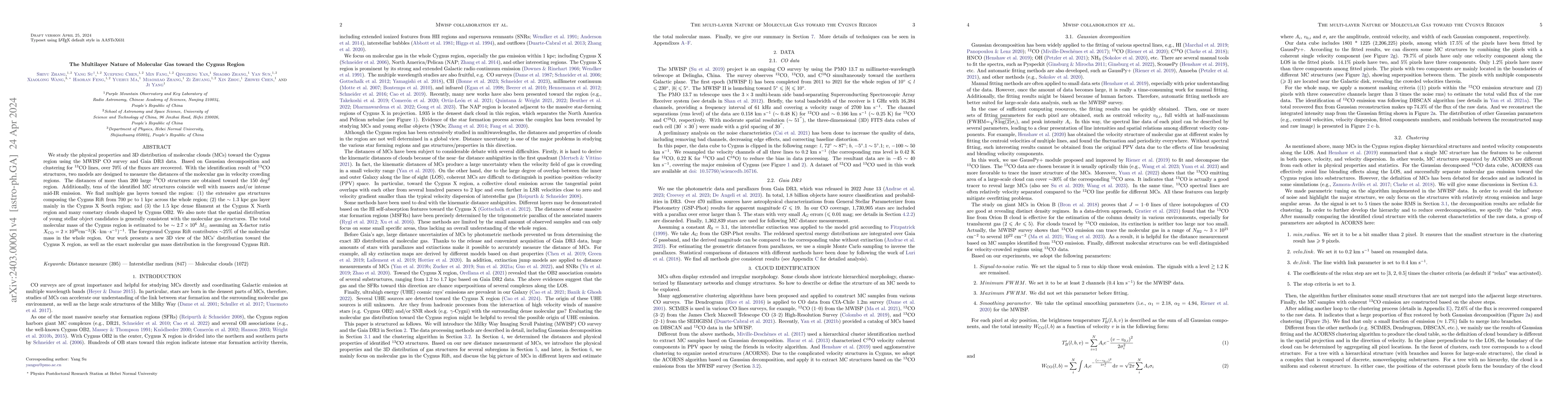Thumbnail for The Multilayer Nature of Molecular Gas toward the Cygnus Region