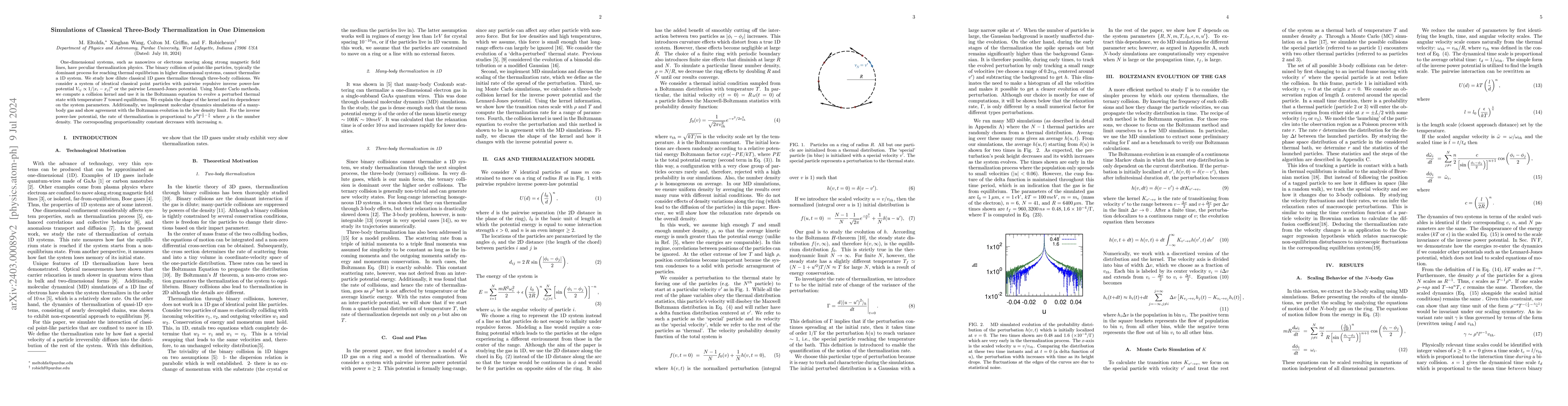 Thumbnail for Simulations of Classical Three-Body Thermalization in One Dimension