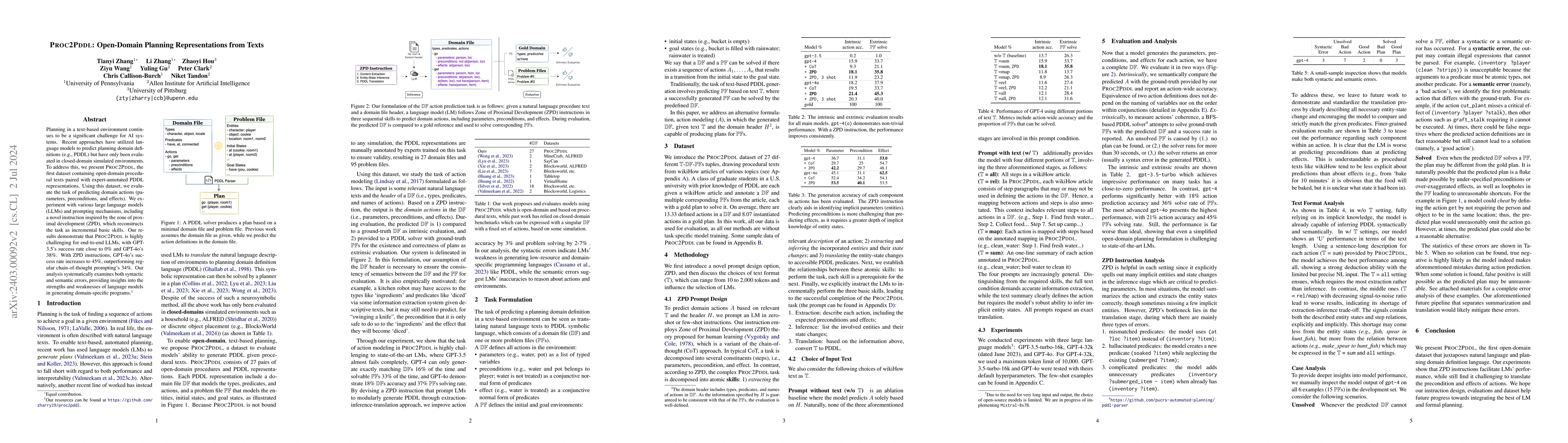 Thumbnail for PROC2PDDL: Open-Domain Planning Representations from Texts
