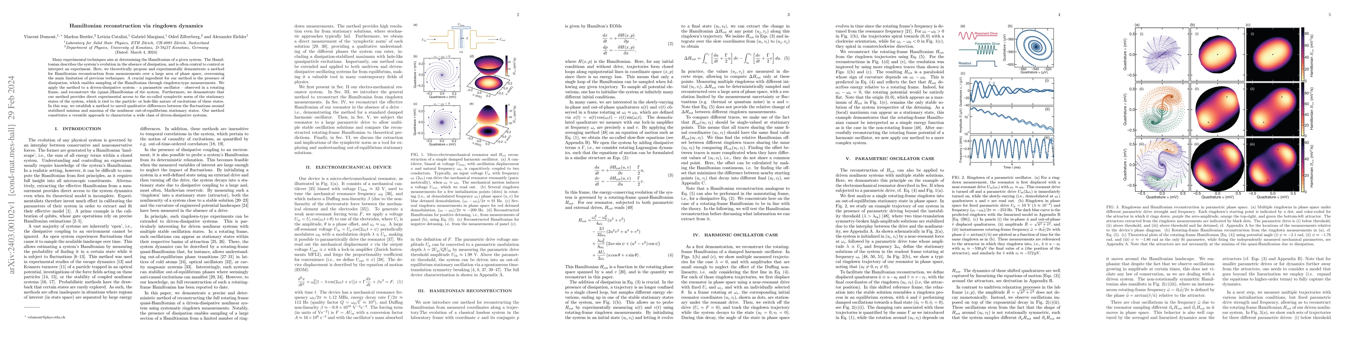 Thumbnail for Hamiltonian reconstruction via ringdown dynamics