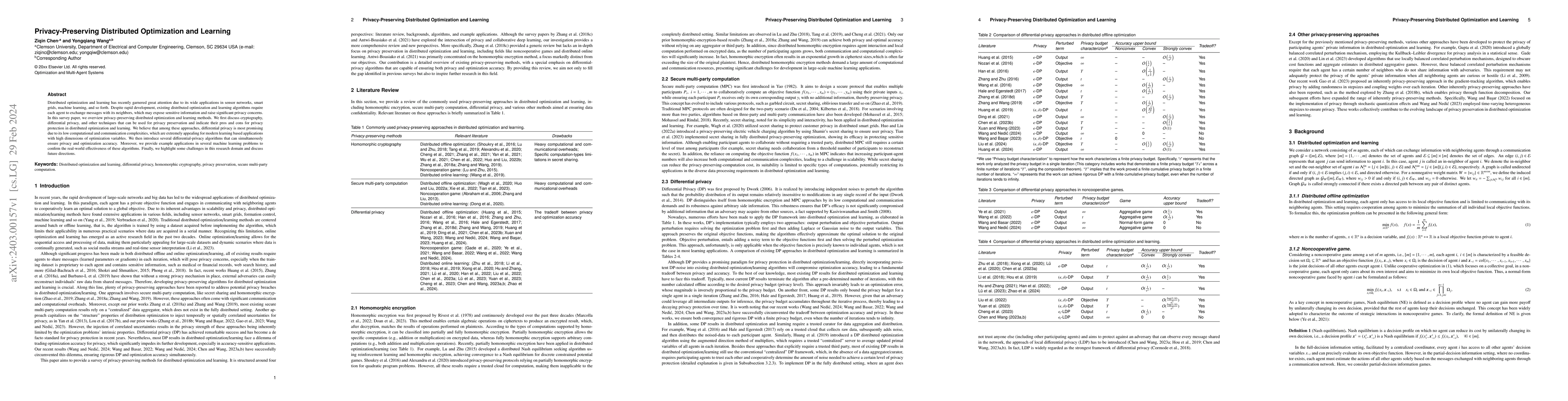 Thumbnail for Privacy-Preserving Distributed Optimization and Learning