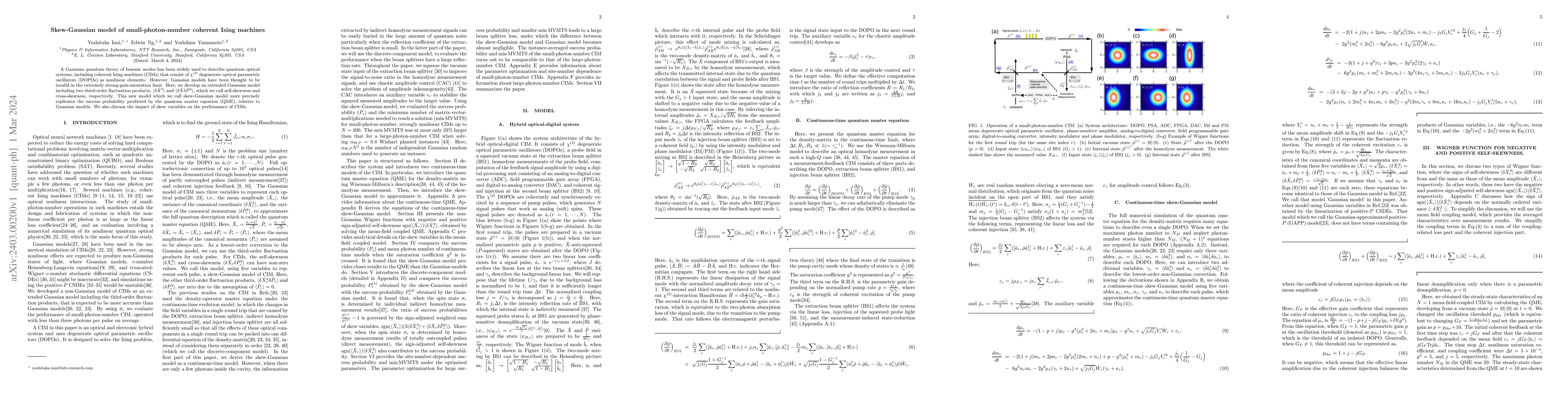Thumbnail for Skew-Gaussian model of small-photon-number coherent Ising machines