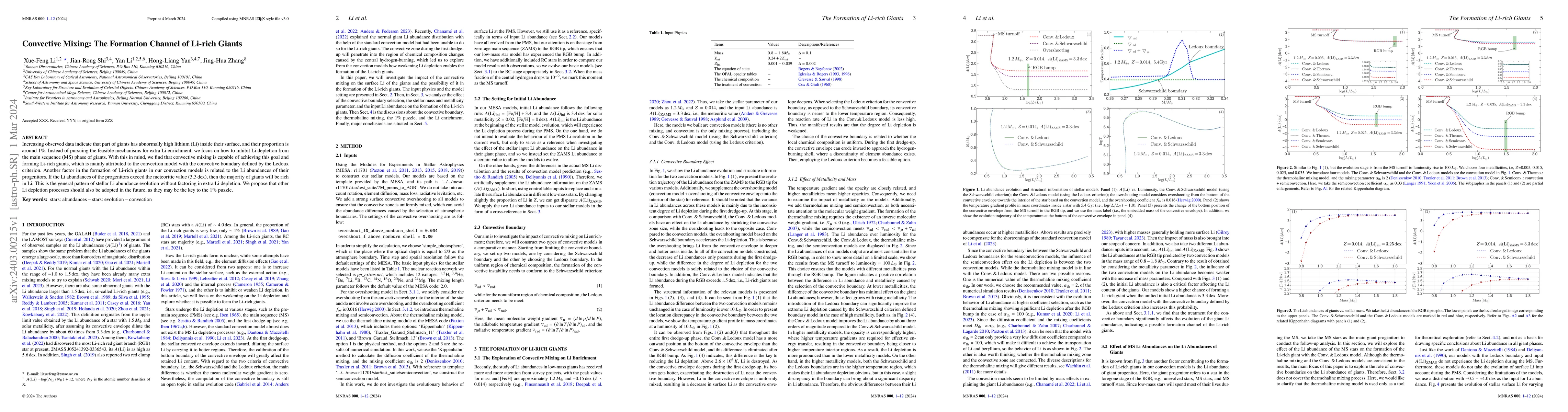 Thumbnail for Convective Mixing: The Formation Channel of Li-rich Giants