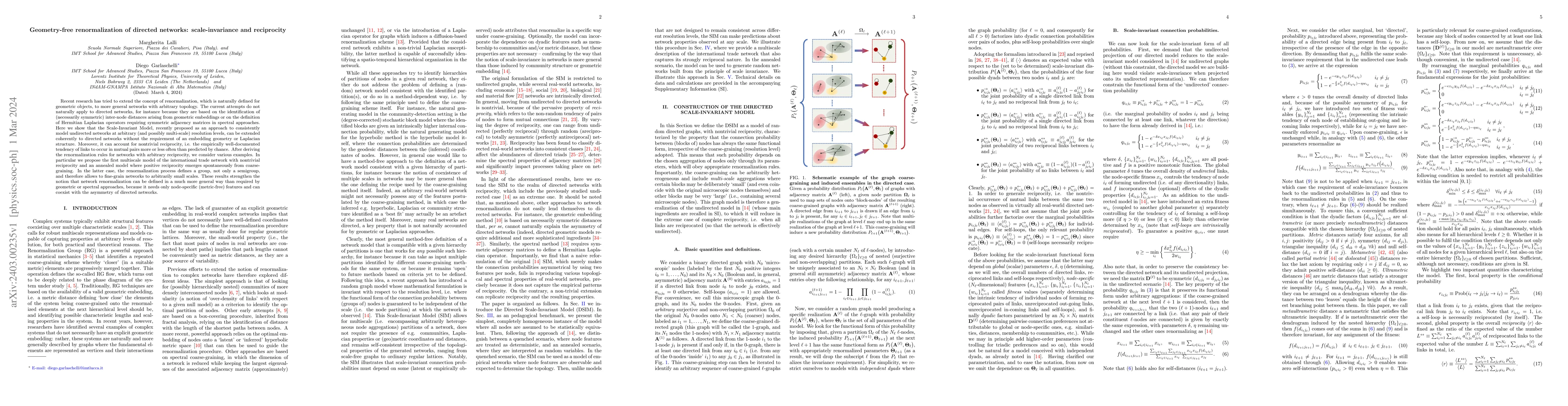 Thumbnail for Geometry-free renormalization of directed networks: scale-invariance and
  reciprocity