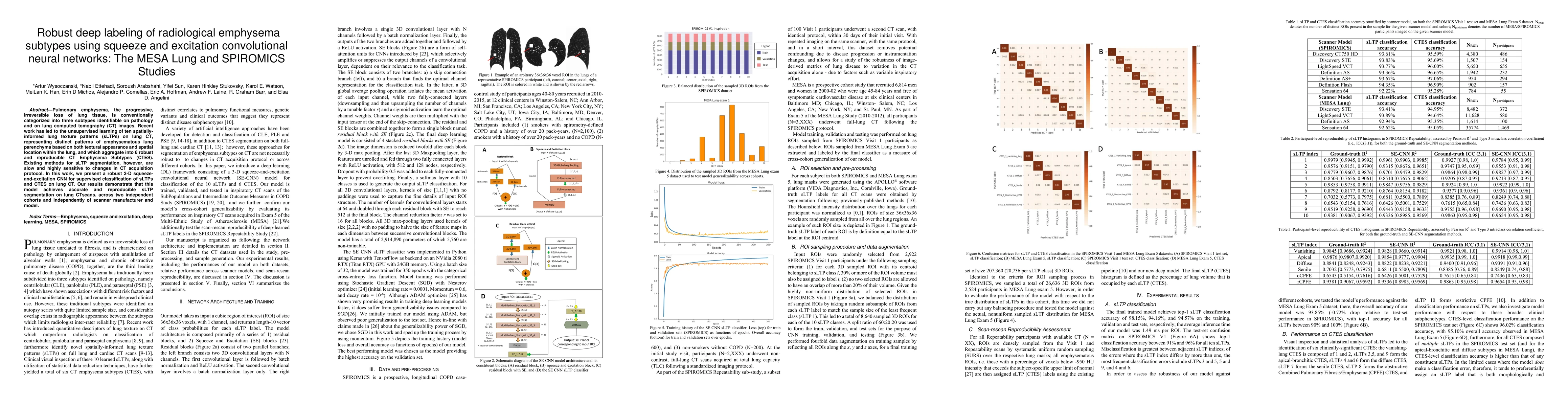 Thumbnail for Robust deep labeling of radiological emphysema subtypes using squeeze
  and excitation convolutional neural networks: The MESA Lung and SPIROMICS
  Studies