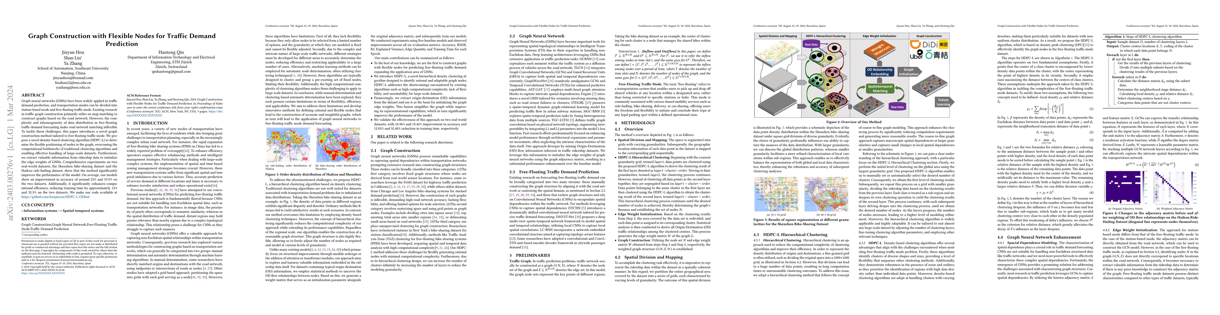 Thumbnail for Graph Construction with Flexible Nodes for Traffic Demand Prediction
