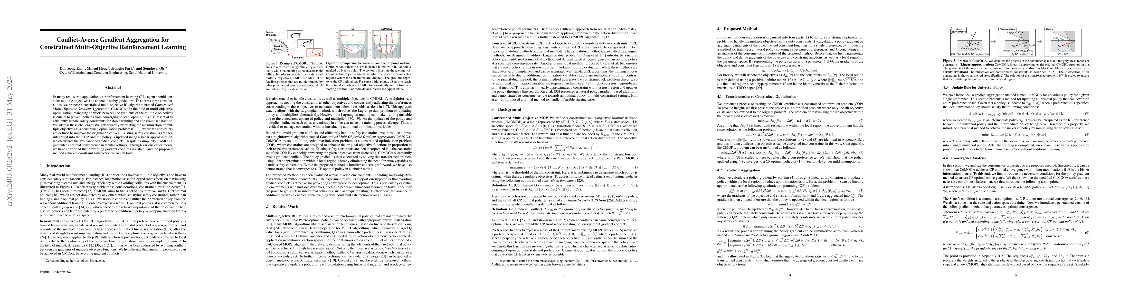 Thumbnail for Conflict-Averse Gradient Aggregation for Constrained Multi-Objective
  Reinforcement Learning