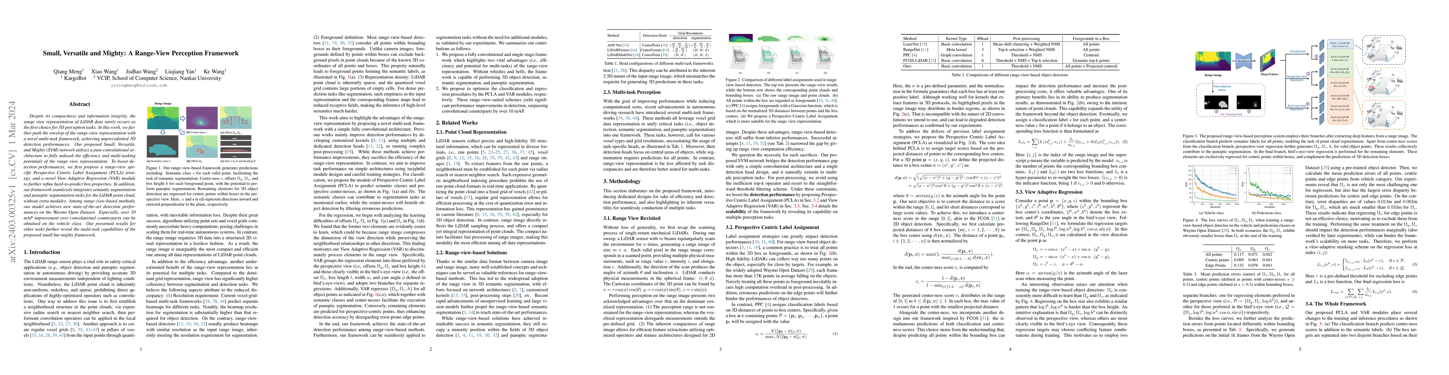 Thumbnail for Small, Versatile and Mighty: A Range-View Perception Framework