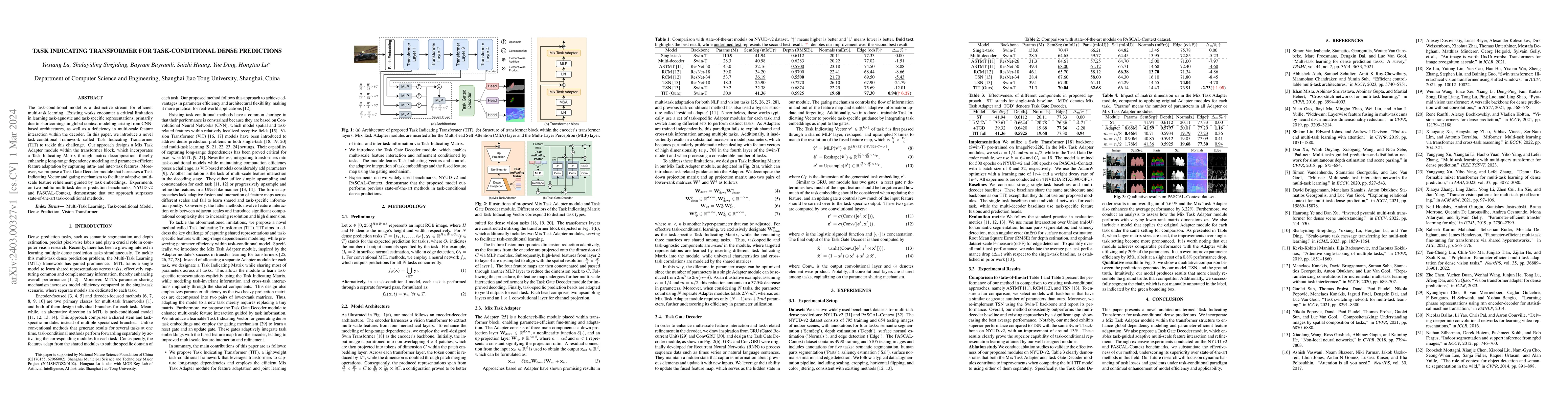 Thumbnail for Task Indicating Transformer for Task-conditional Dense Predictions