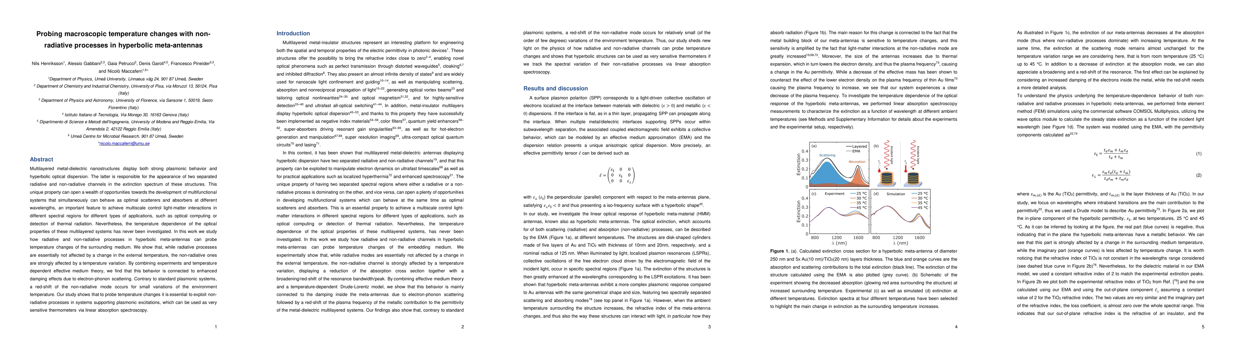 Thumbnail for Probing macroscopic temperature changes with non-radiative processes in
  hyperbolic meta-antennas