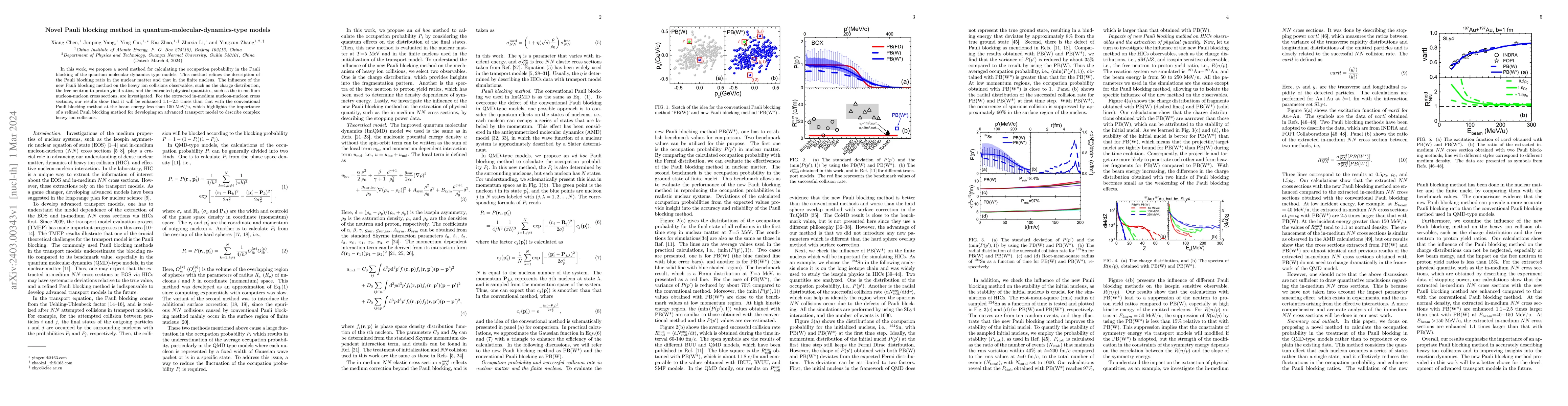 Thumbnail for Novel Pauli blocking method in quantum molecular dynamics type models