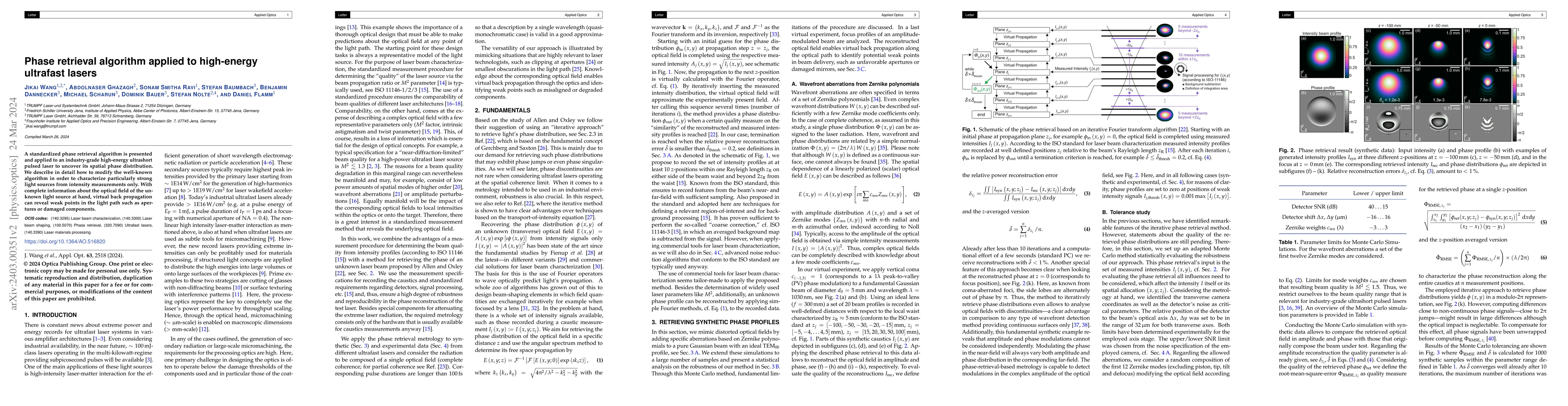 Thumbnail for Phase retrieval algorithm applied to high-energy ultrafast lasers