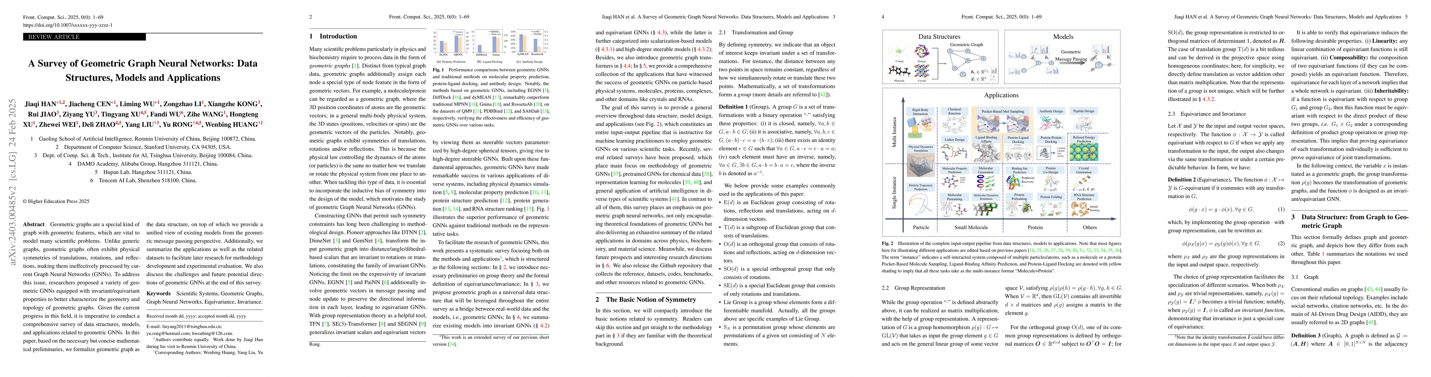 Thumbnail for A Survey of Geometric Graph Neural Networks: Data Structures, Models and
  Applications
