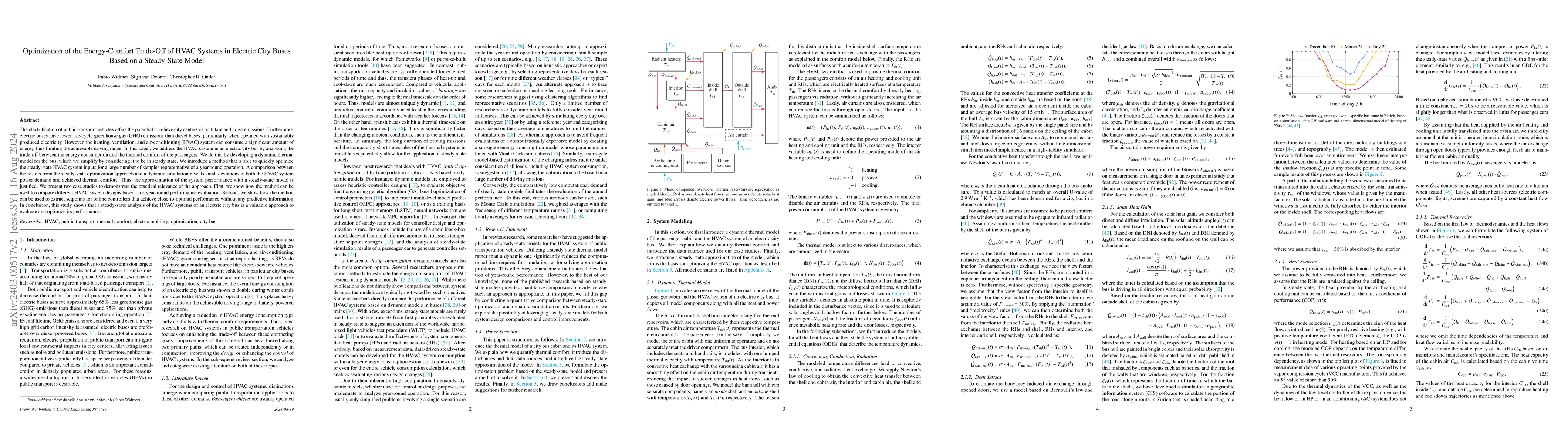 Thumbnail for Optimization of the Energy-Comfort Trade-Off of HVAC Systems in Electric
  City Buses Based on a Steady-State Model