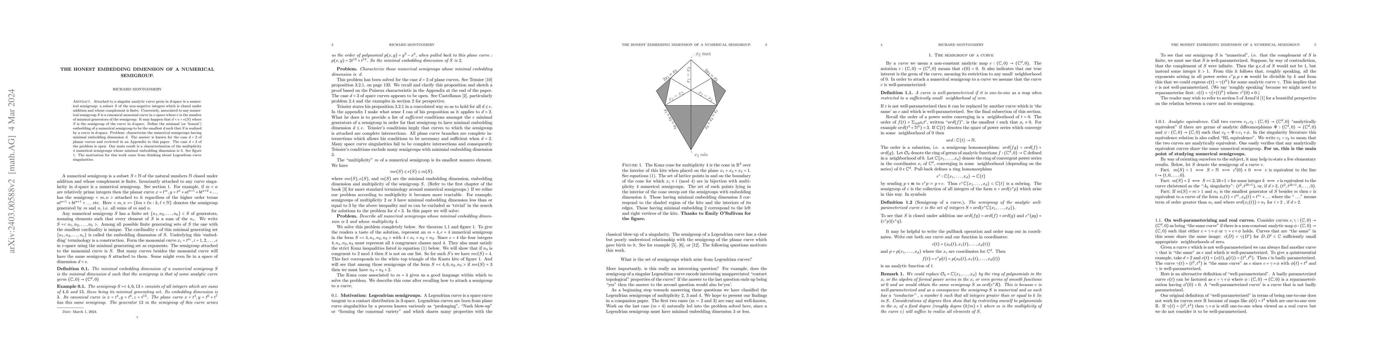 Thumbnail for The Honest Embedding Dimension of a Numerical Semigroup
