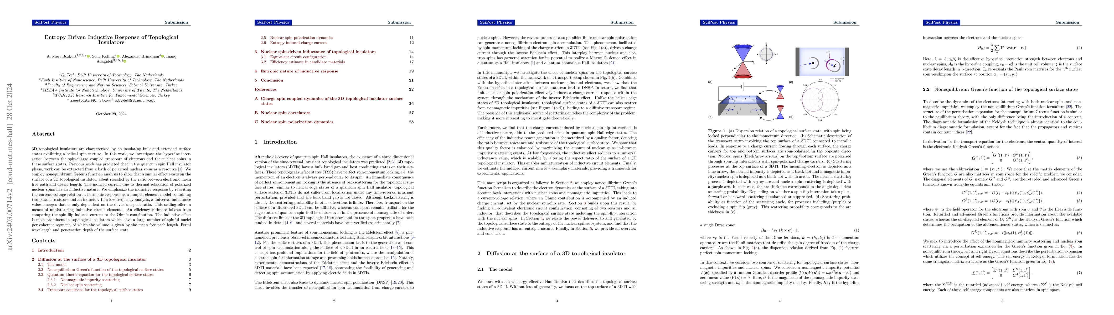 Thumbnail for Entropy Driven Inductive Response of Topological Insulators