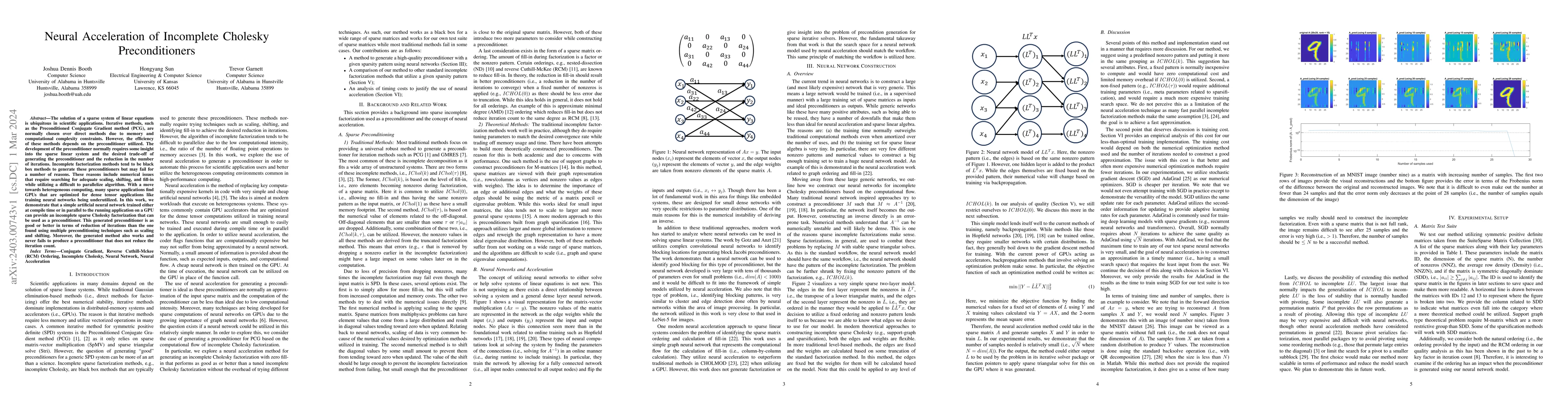 Thumbnail for Neural Acceleration of Incomplete Cholesky Preconditioners