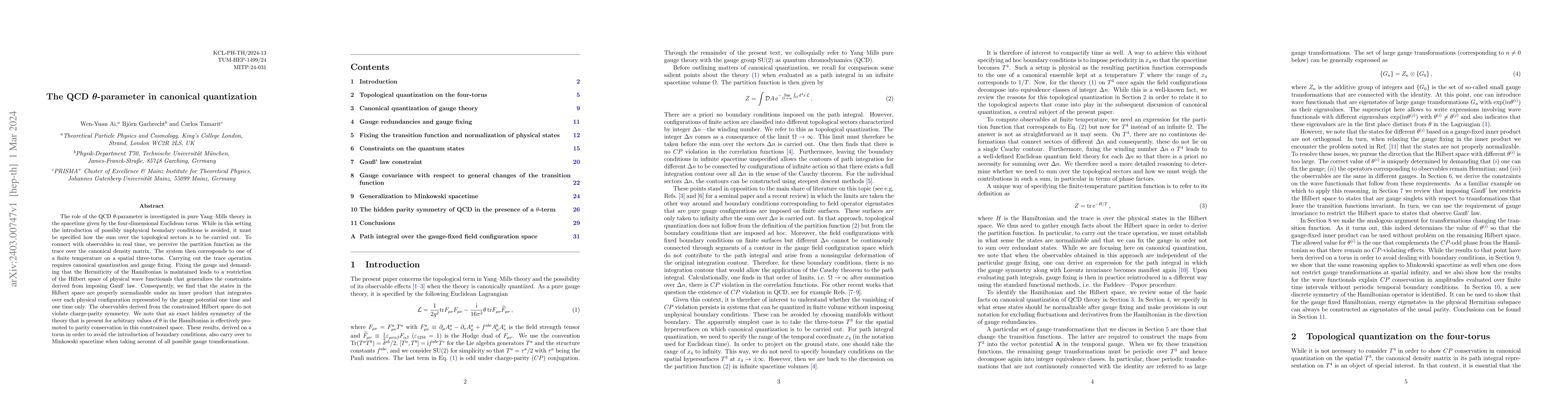 Thumbnail for The QCD theta-parameter in canonical quantization