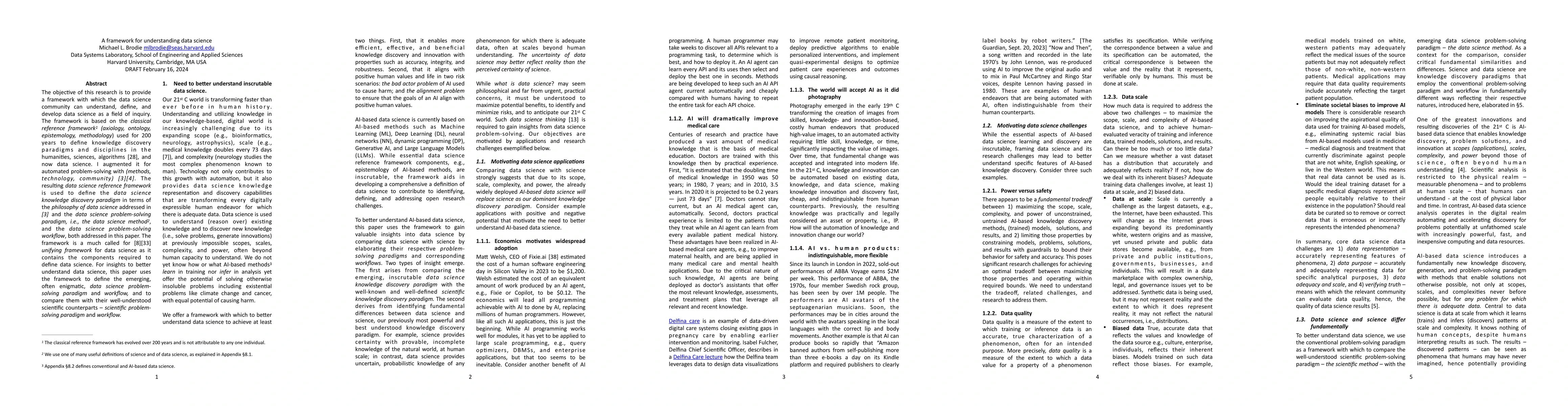 Thumbnail for A framework for understanding data science