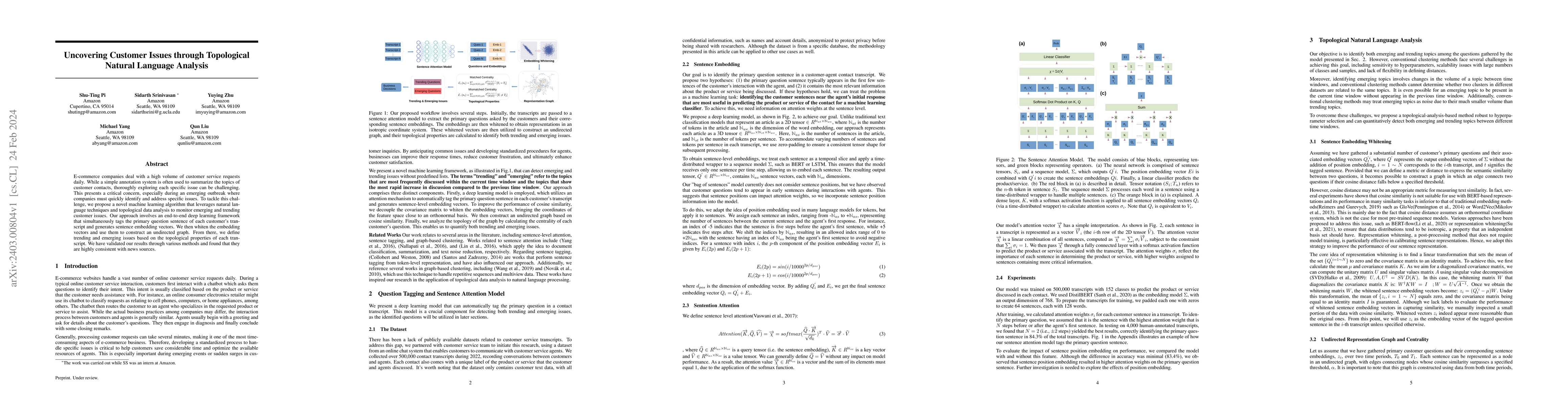 Thumbnail for Uncovering Customer Issues through Topological Natural Language Analysis