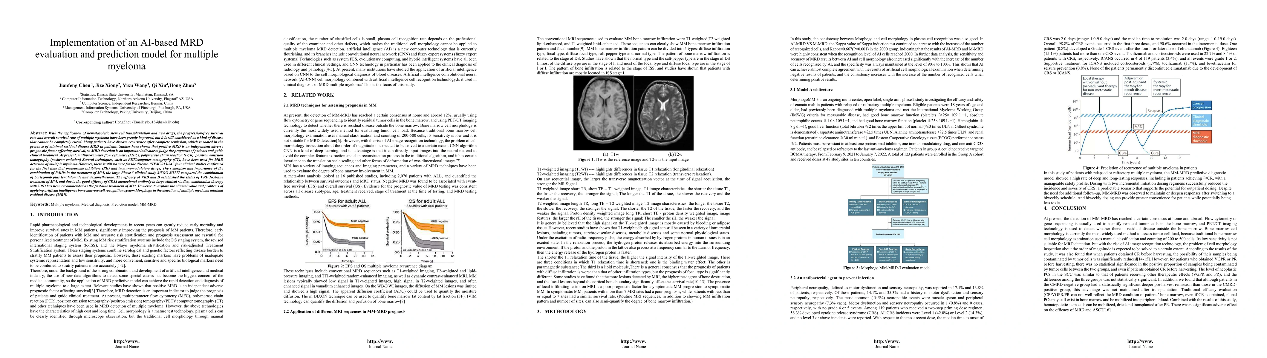 Thumbnail for Implementation of an AI-based MRD evaluation and prediction model for
  multiple myeloma