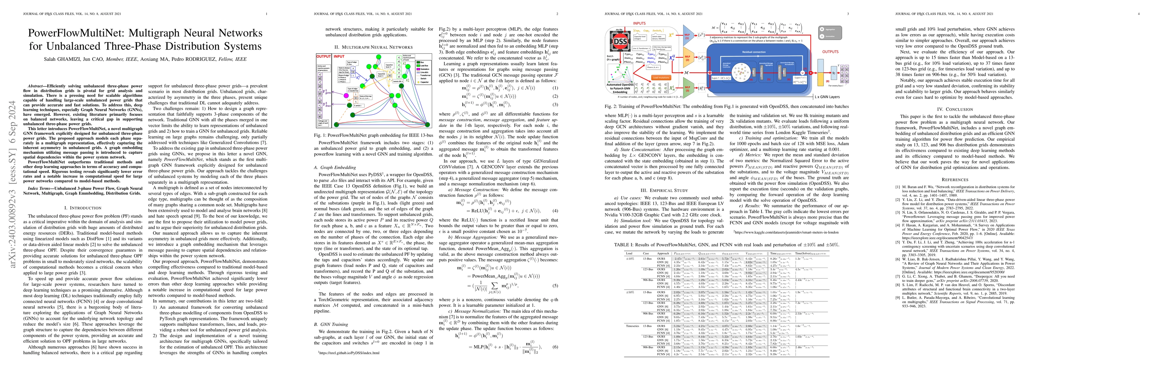 Thumbnail for PowerFlowMultiNet: Multigraph Neural Networks for Unbalanced Three-Phase
  Distribution Systems