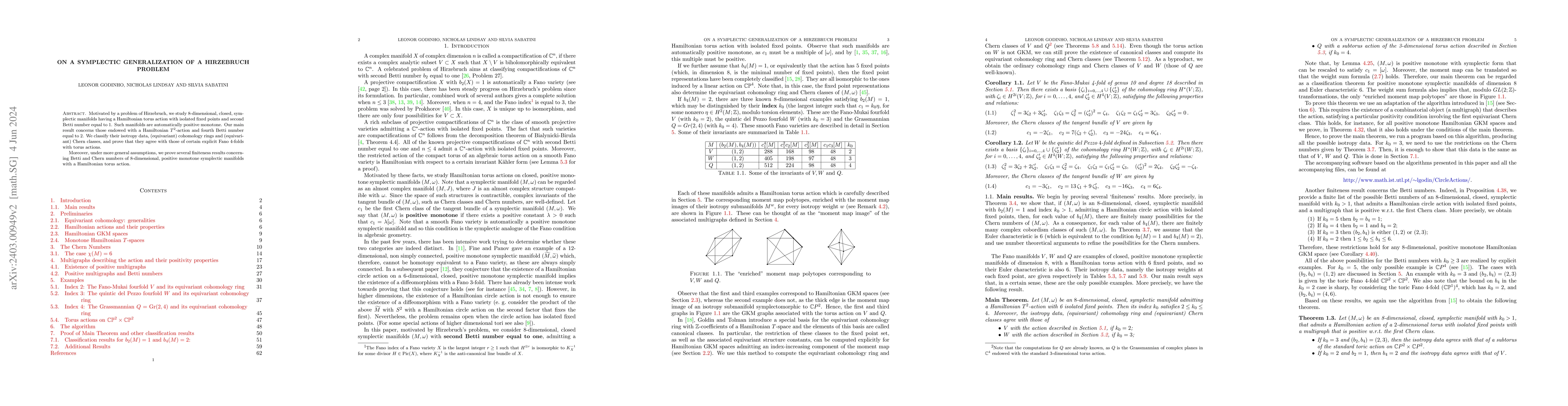 Thumbnail for On a symplectic generalization of a Hirzebruch problem