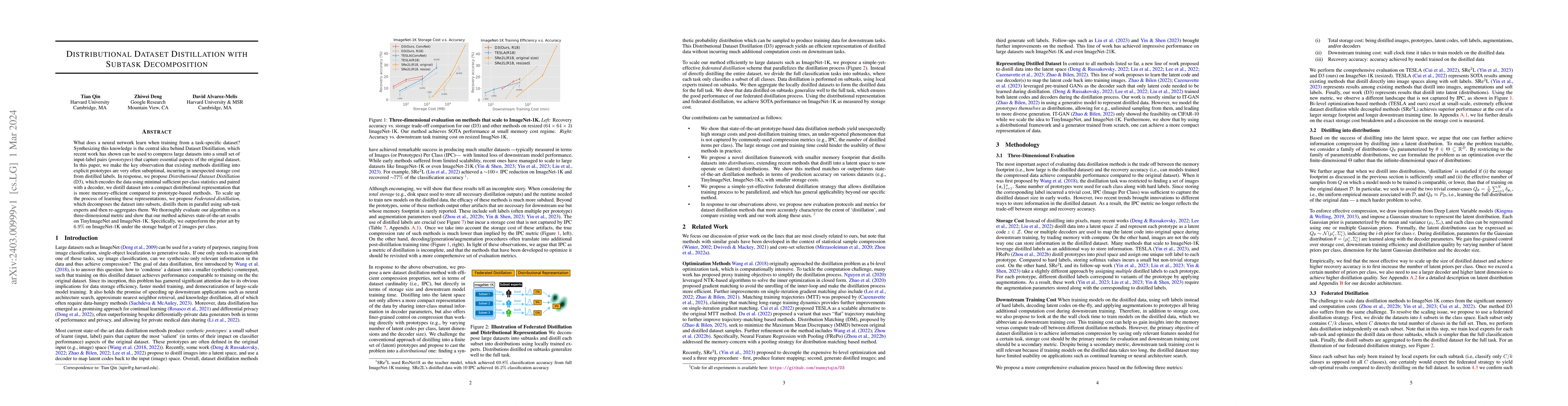 Thumbnail for Distributional Dataset Distillation with Subtask Decomposition