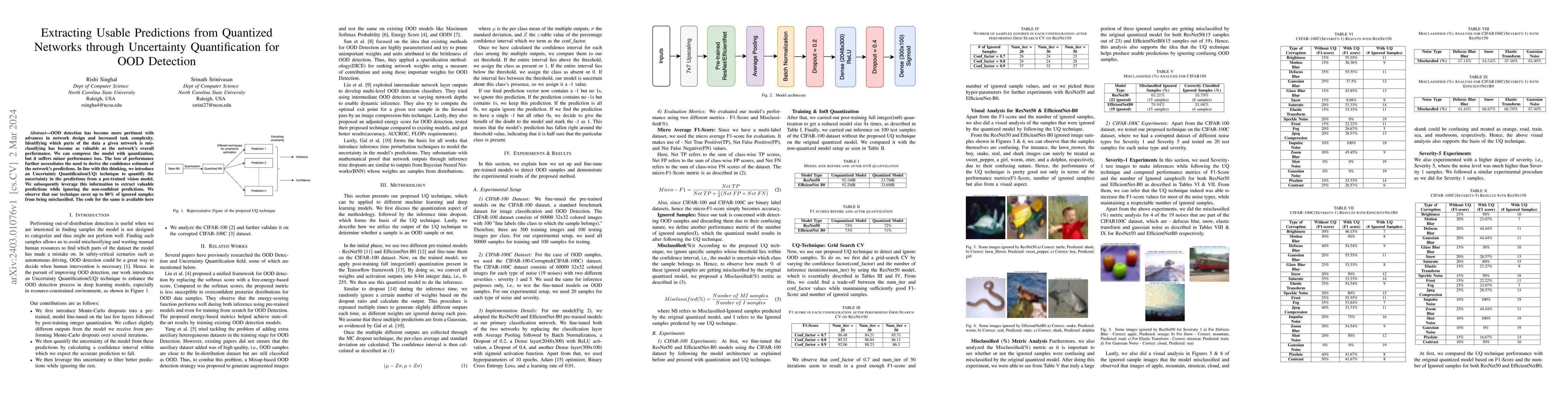 Thumbnail for Extracting Usable Predictions from Quantized Networks through
  Uncertainty Quantification for OOD Detection