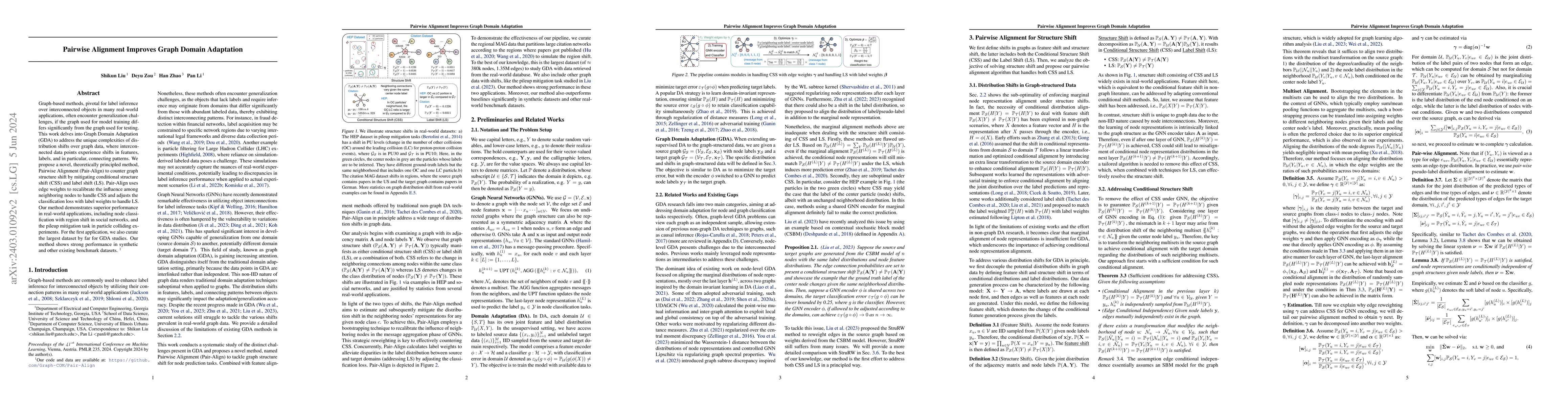 Thumbnail for Pairwise Alignment Improves Graph Domain Adaptation