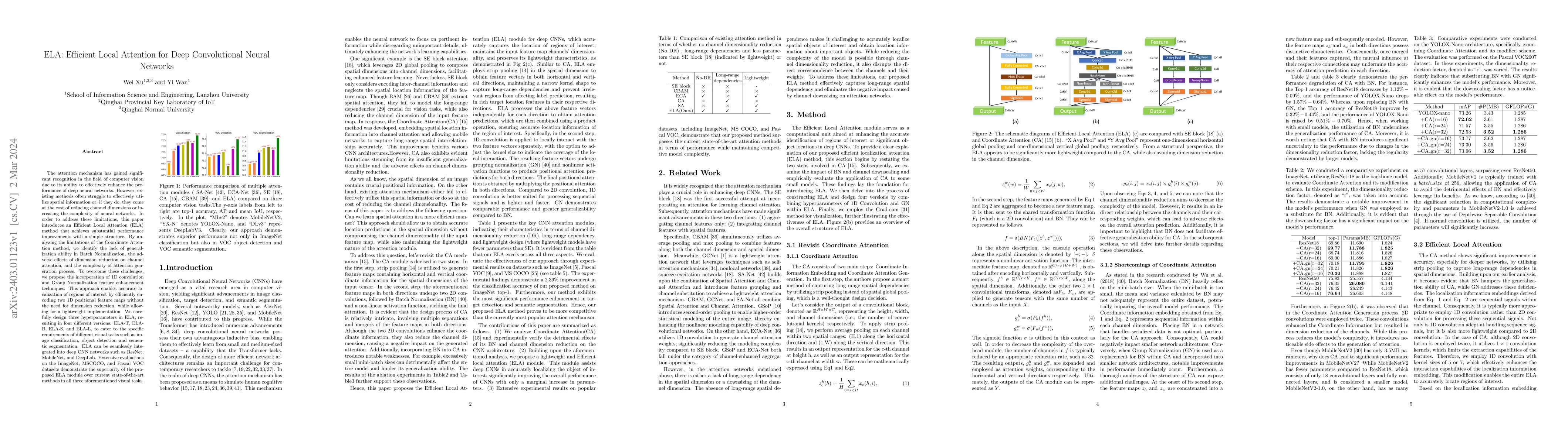 Thumbnail for ELA: Efficient Local Attention for Deep Convolutional Neural Networks