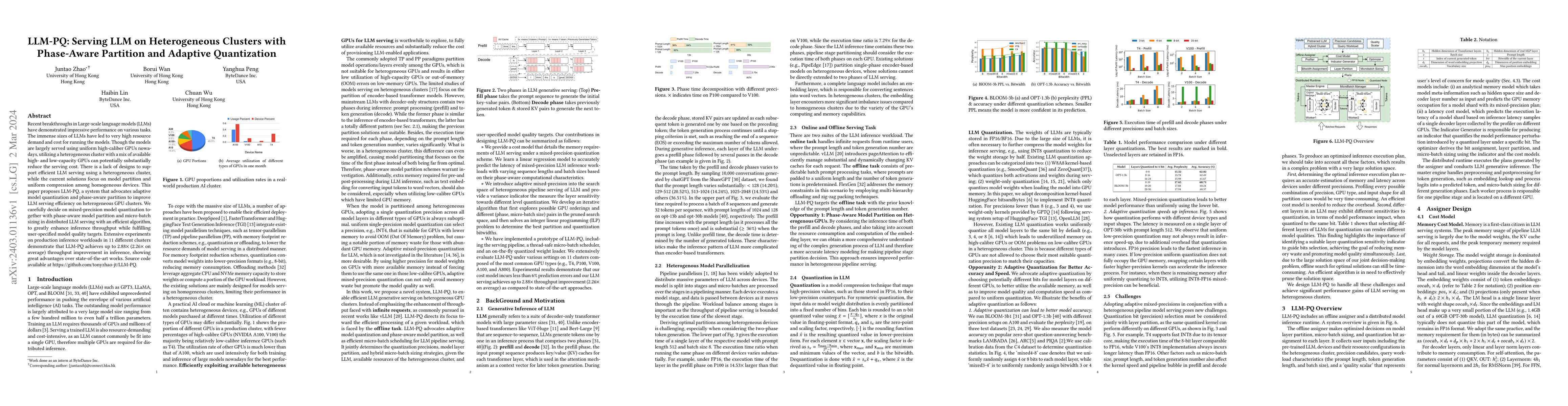 Thumbnail for LLM-PQ: Serving LLM on Heterogeneous Clusters with Phase-Aware Partition
  and Adaptive Quantization