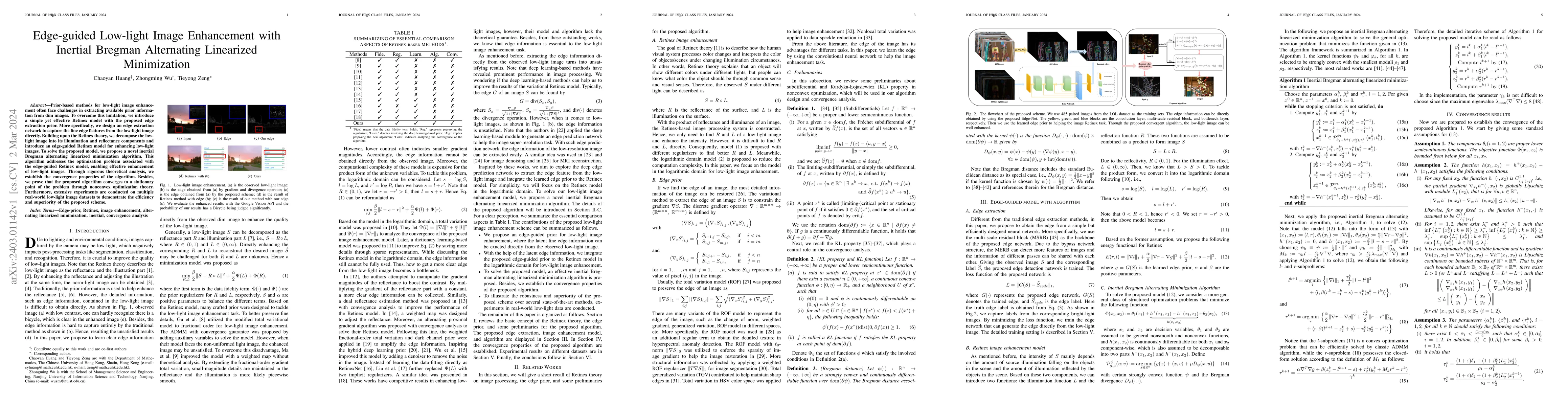 Thumbnail for Edge-guided Low-light Image Enhancement with Inertial Bregman
  Alternating Linearized Minimization