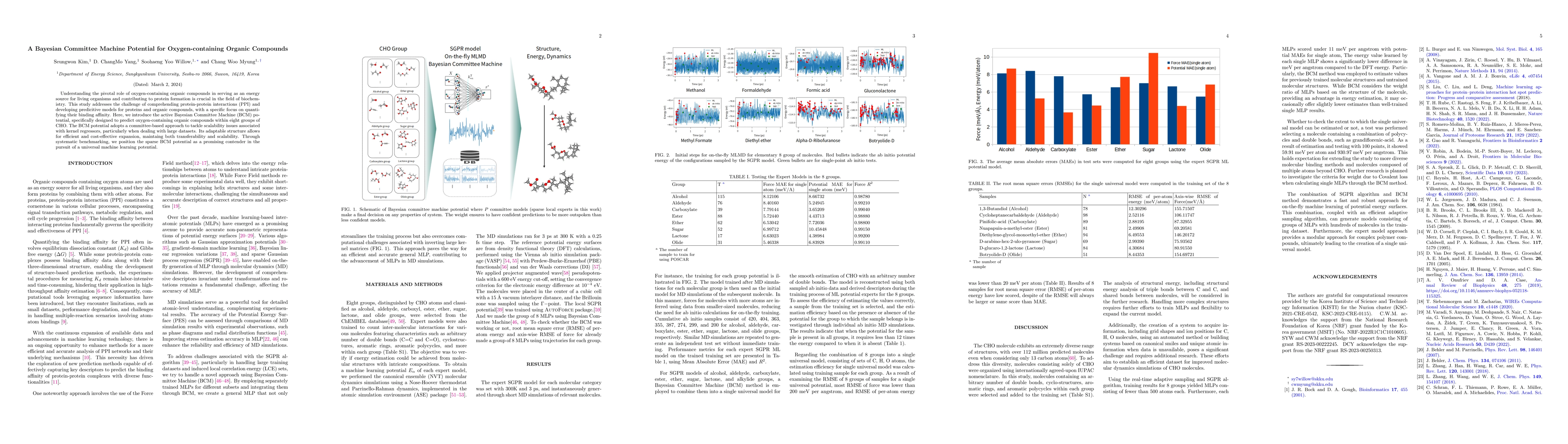 Thumbnail for A Bayesian Committee Machine Potential for Oxygen-containing Organic
  Compounds