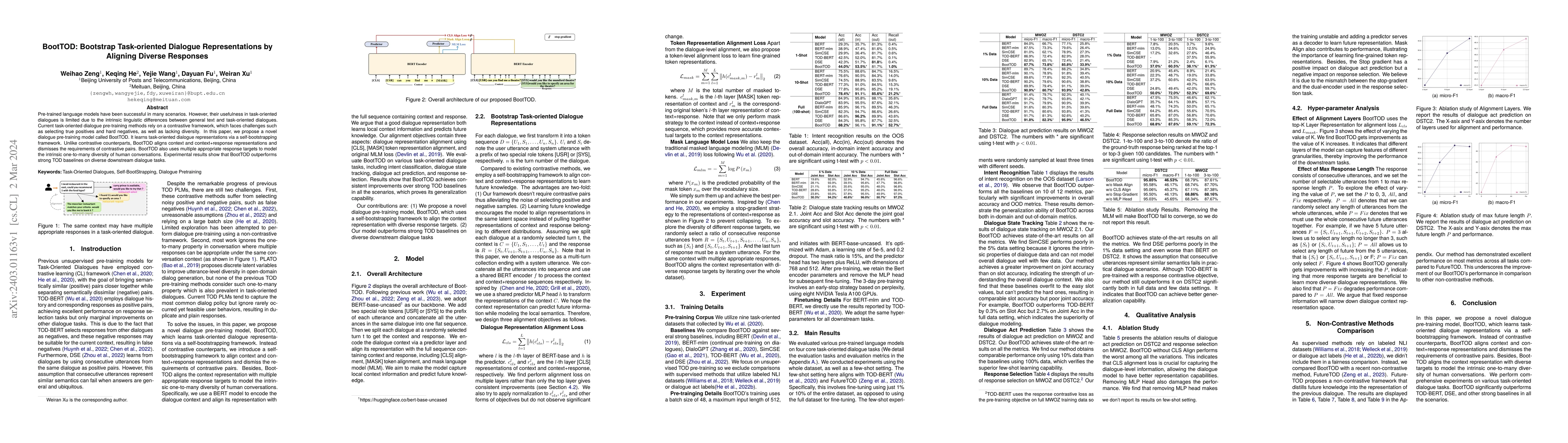 Thumbnail for BootTOD: Bootstrap Task-oriented Dialogue Representations by Aligning
  Diverse Responses