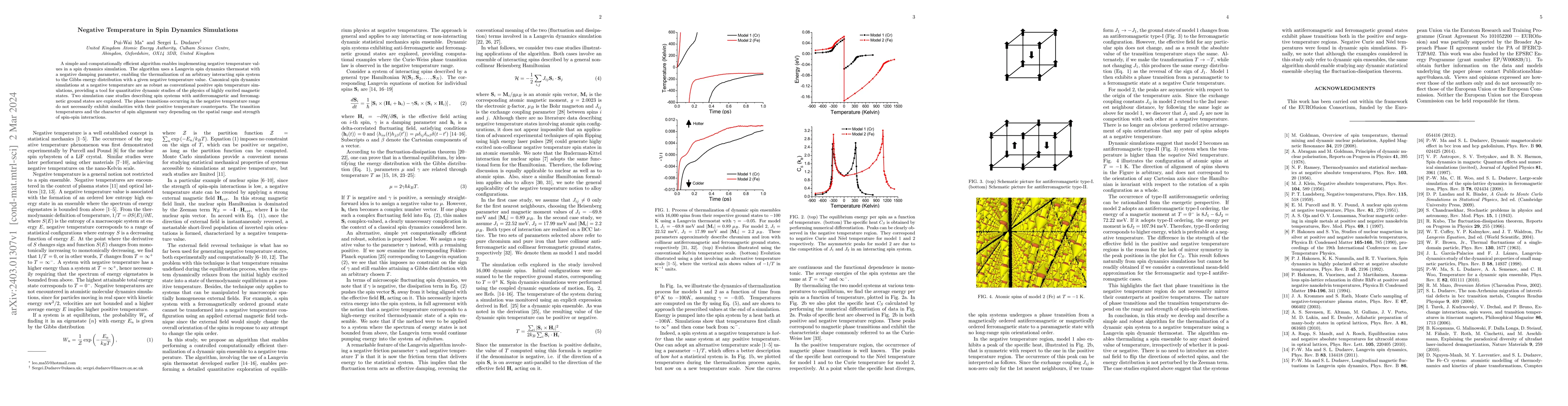 Thumbnail for Negative Temperature in Spin Dynamics Simulations