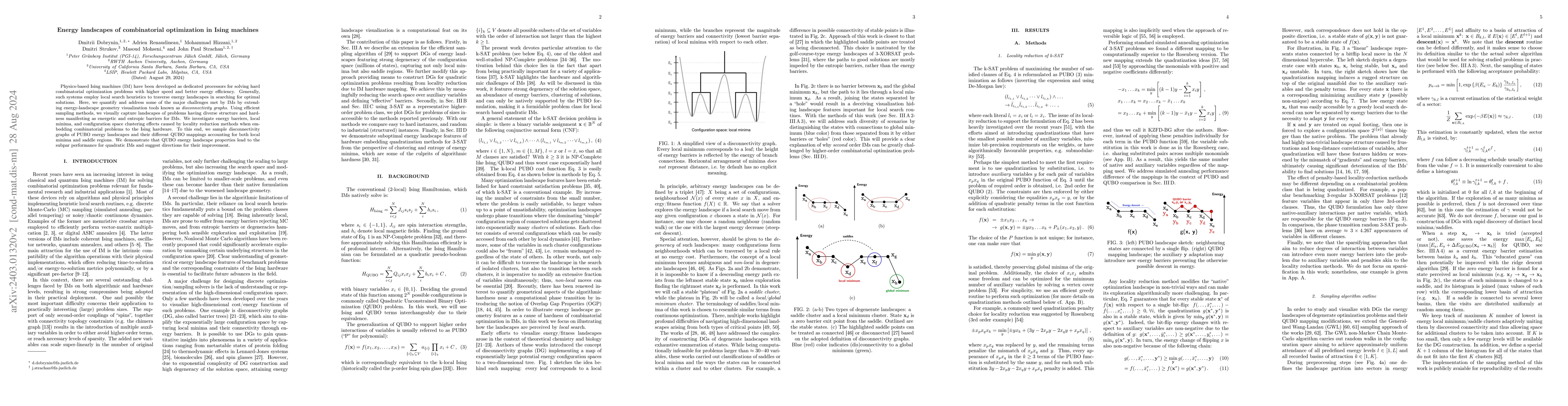 Thumbnail for Disconnectivity graphs for visualizing combinatorial optimization
  problems: challenges of embedding to Ising machines