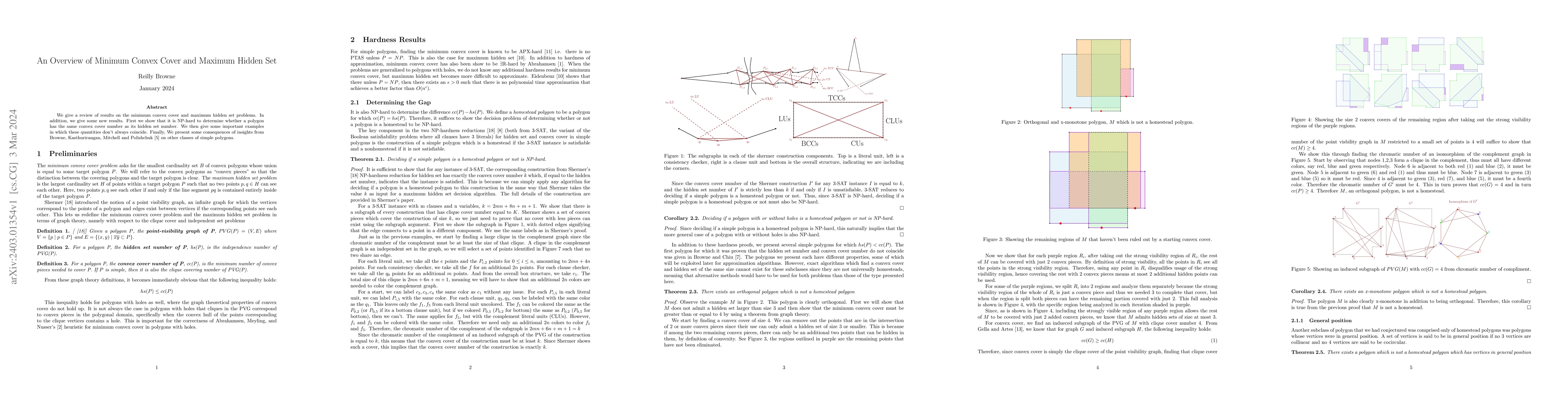 Thumbnail for An Overview of Minimum Convex Cover and Maximum Hidden Set