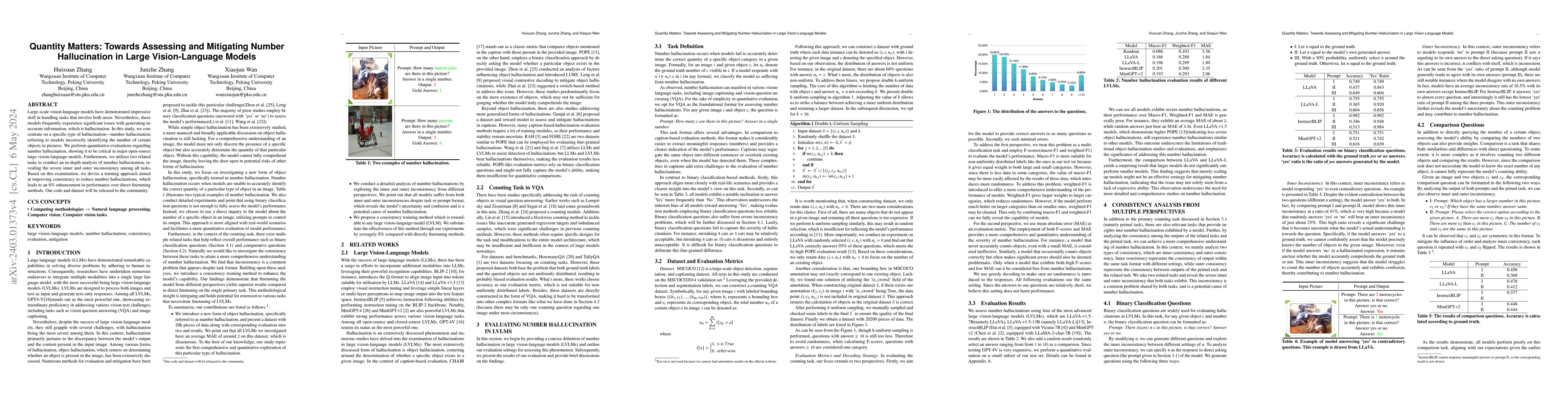 Thumbnail for Quantity Matters: Towards Assessing and Mitigating Number Hallucination
  in Large Vision-Language Models